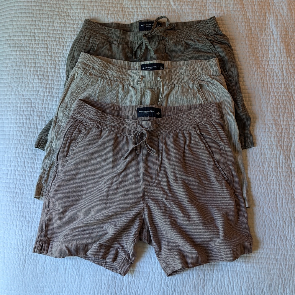 Abercrombie & Fitch Men's Flat Front Shorts